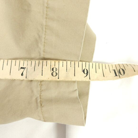 BROOKS BROTHERS Mens Size 40 Supima Cotton Beige Cream Flat Front Chino Shorts - Picture 6 of 6